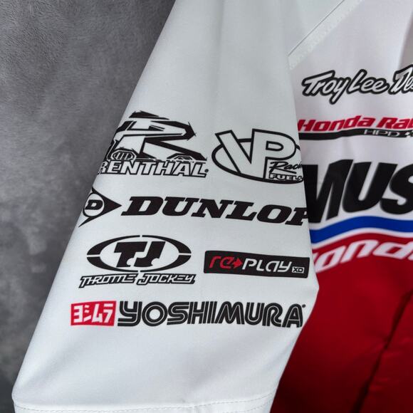 Troy Lee Designs Honda Racing Muscle Milk Team Shirt Men’s Small - Picture 4 of 8
